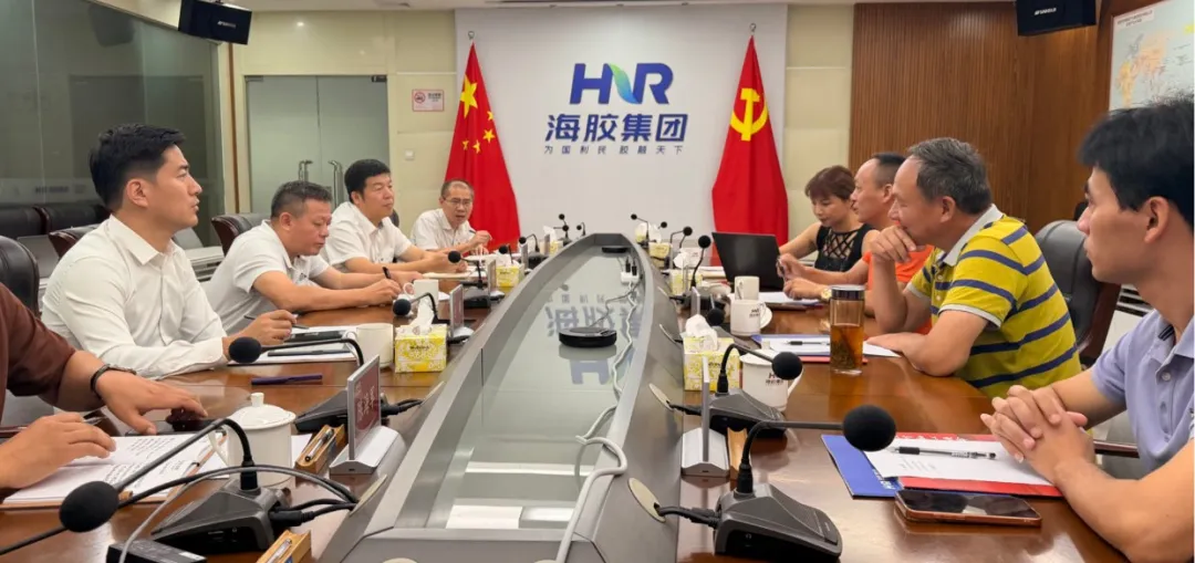 海南橡胶与浙江团家针纺织有限公司座谈